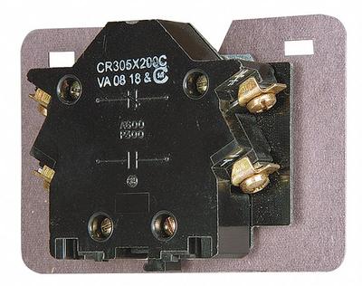 GE Auxiliary Contact Block: 1NO/1NC, 10 A Max Current (AC), Side Mount, Side-Mounted - GE Auxiliary Contacts