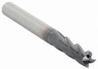 WIDIA HANITA Square End Mill: Carbide, TiAlN Coated, 4 Flute, 3/16" Mill Dia, 3/4" LOC, 2-1/2" OAL (MPN I4S0187T075L)
