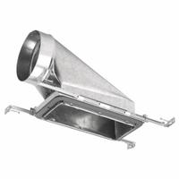Vent Boot Hanger: End Boot Boot, 6 in Dia. 6 in H x 6 in W Collar Size, 4 in Compatible Register Ht (MPN SBS-4106 EB). Key specifications — Cap/Collar Material: Steel; Material: Steel; Manufacturer Part Number: SBS-4106 EB; Brand: SPEEDI-BOOT.