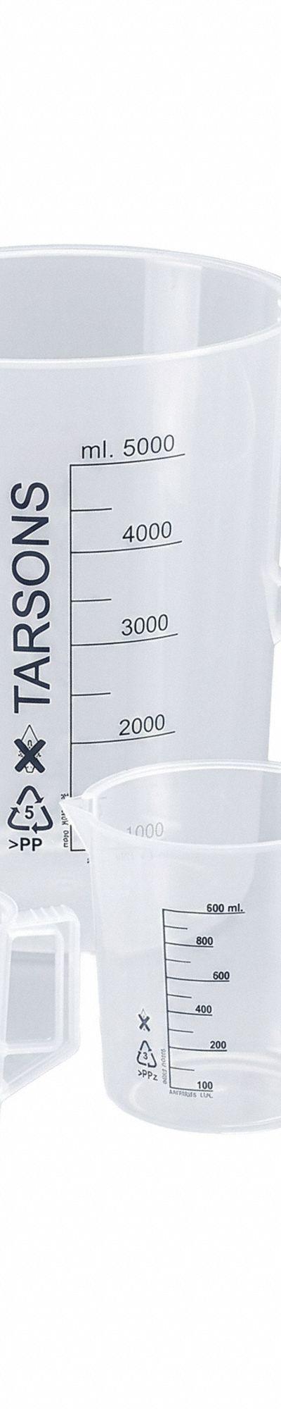 APPROVED VENDOR Beaker: Low Form with Handle - Low Form Plastic Beakers With Handles