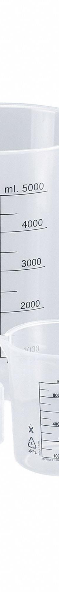 APPROVED VENDOR Beaker: Low Form with Handle, Polypropylene, Translucent, 5,000 mL, Non-Sterile (MPN 292457). Key specifications — Clarity: Translucent; Body Color: Colorless; Brand: APPROVED VENDOR; Product Type: Beaker; Includes Graduations: Yes.
