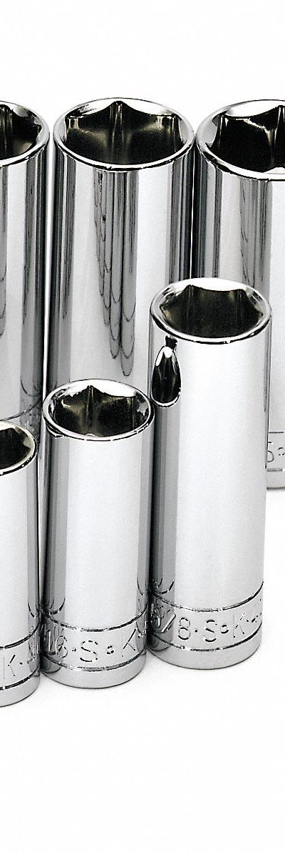 SK PROFESSIONAL TOOLS Socket Set: 3/8 in Drive - SAE & Metric Socket Sets