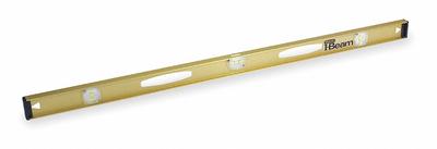 STANLEY I-Beam Level: Level & Plumb, I-Beam, 2, Plain, 48 in Overall Lg - Standard I-Beam Levels