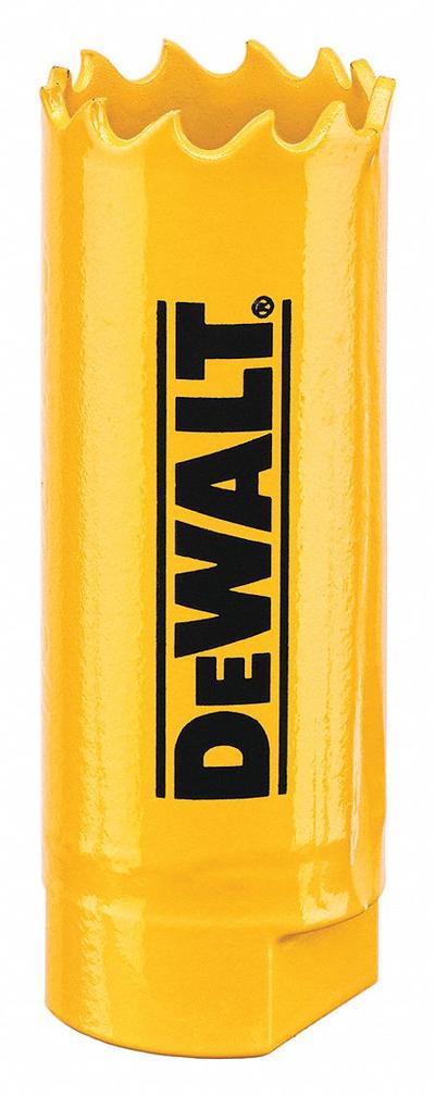 DEWALT Hole Saw: 3/4 in Saw Dia., 4/5 Teeth per Inch, 1 3/4 in Max. Cutting Dp - Multi-Material-Cutting Hole Saws without Arbor