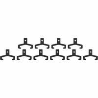 MILWAUKEE Socket Rail Clip: Black, 13/16 in Overall Wd, 2 in Overall Lg, Plastic (MPN 49-66-6739). Key specifications — attr1125348: Plastic; attr1125346: MILWAUKEE; attr1125347: Black.