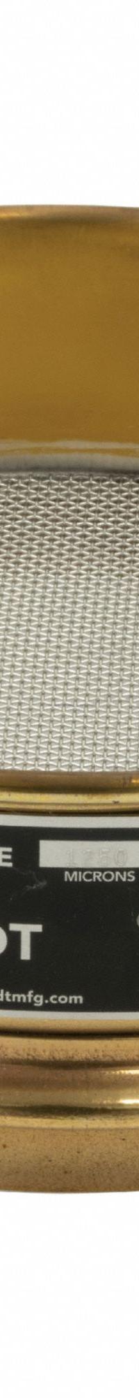 HUMBOLDT Standard Stainless Steel Cloth Test Sieve: Stainless Steel, 7 7/8 in Outside Dia, 66 mm Ht (MPN 5JCG9). Key specifications — Screen Material: Stainless Steel; Brand: HUMBOLDT; Frame Material: Brass; Standards: AASHTO M92; US Standard Screen Size: 1,250 micron.
