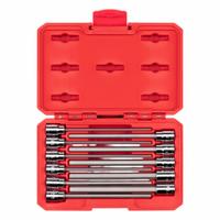 TEKTON Socket Bit Set: 1 - 25 Pieces, 3/8 in Drive Size, 11 Pieces, 3 mm to 10 mm Tip Size Range (MPN SHB91314). Key specifications — attr1216280: Fixed Insert; attr1216283: TEKTON; attr1225718: 3 mm to 10 mm; attr1227491: 3/8 in.