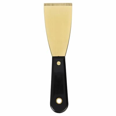 WESTWARD Scraper: Bld. Mat. Brass, Hdl. Mat. Polypropylene, Stiff - Standard Scrapers