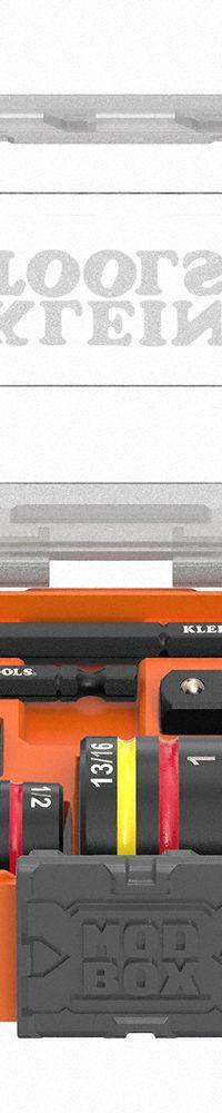 KLEIN TOOLS Impact Quad Flip Socket 6pc: 1/4 in, 3/8 in Drive Size, Small Set (0-50 pieces) Set Size (MPN 653QS). Key specifications — attr1226214: MODbox™; attr1204251: KLEIN TOOLS; attr1215453: 1/4 in, 3/8 in; attr1215454: 1/4 to 1 in.