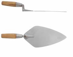 AMPCO London Trowel: Blade Material Copper Nickel, Blade Shape London, 5 1/8 in Blade Wd (MPN T-10). Key specifications — attr1008691: Wood; attr1005001: AMPCO; attr1008687: London; attr1008692: Tapered; attr1008688: Copper Nickel; attr1008689: Non-Sparking; attr1005002: London Trowel; attr1029470: Wood.