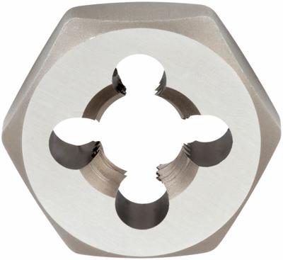IRWIN Hex Threading Die: 7/8"-14 UNF, 1 13/16 in Hex Wd, Self-Aligning, Carbon Steel (MPN 8463) - Self-Aligning Hex Rethreading Dies
