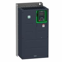 SCHNEIDER Variable Frequency Drive: In Phase Three, Out Phase Three, 60 hp, IP21, No Bypass, Compact (MPN ATV930D45Y6). Key specifications — Style: Compact; Color: Black/Green; Output Phase: Three.