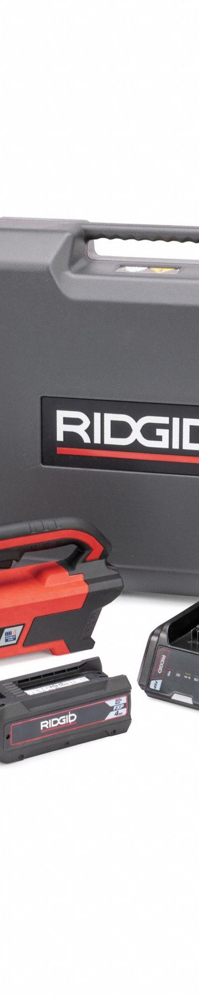 RIDGID Cordless Pipe Threader Kit: Cordless - Ridgid Cordless Handheld Pipe Threaders