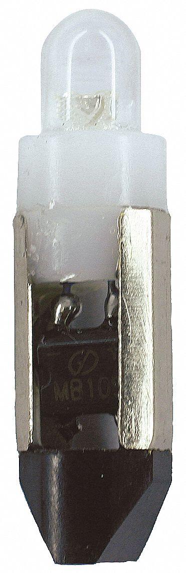APPROVED VENDOR Compact LED Bulb: LED, Telephone Slide No. 5, T2, 120V AC/DC, 1.2 W Watt - Telephone Slide #5 Base Lamps
