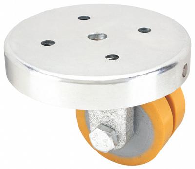 APPROVED VENDOR Plate Caster: Swivel, No Brake, Polyurethane, 2 in Wheel Dia, 5/8 in Wheel Wd - Low-Profile Easy-Turn Light-, Medium- & Heavy-Duty Plate Casters