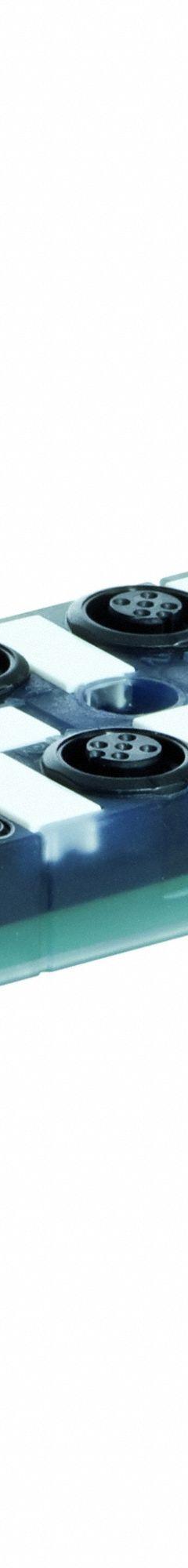 MURRELEKTRONIK M12 distribution block: EXACT12, 8 Ports, 5 Pole M12 Female (MPN 8000-88500-0000000). Key specifications — IP Rating: IP67; Features: PNP Electrical Design; For Use With: 21-Pole Screw Terminal Cap.