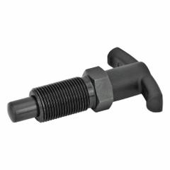 JW WINCO Indexing Plungers with T-Handle: Nonlocking, Steel Body & Plunger, M12x1.5, 6 N to 25 N (MPN 817.4-6-9-M12X1.5-B). Key specifications — Brand: JW WINCO.