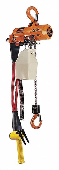 HARRINGTON Air Chain Hoist: Hook Mounted - No Trolley, 300 lb Lifting Capacity, 28 fpm Lift Speed (MPN AH300P-10). Key specifications — Air Inlet Type: NPT; Brand: HARRINGTON; Lifting Hook Type: Swivel Hook with Safety Latch; Mount Type: Hook Mounted - No Trolley.