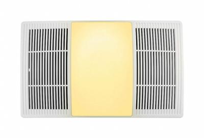 BROAN Exhaust Fan: Ceiling, 113 cfm Max, 2 sones, Humidity Sensor, 1 Speed - Bathroom Exhaust Fans with Heater