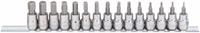 WESTWARD Socket Bit Set: 1 - 25 Pieces, 3/8 in Drive Size, 15 Pieces, 2 mm to 12 mm Tip Size Range (MPN 54TM33). Key specifications — attr1216280: Fixed Insert; attr1216283: WESTWARD; attr1225718: 2 mm to 12 mm; attr1227491: 3/8 in.