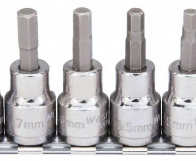WESTWARD Socket Bit Set: 1 - Hex Bit Socket Sets