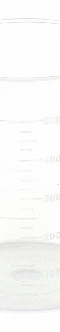 APPROVED VENDOR Beaker: Low Form with Handle, Molded Graduation, Polypropylene, Translucent, 500 mL (MPN 326495-0500). Key specifications — Clarity: Translucent; Graduation Style: Molded; Body Color: Colorless; Brand: APPROVED VENDOR; Product Type: Beaker; Includes Graduations: Yes.