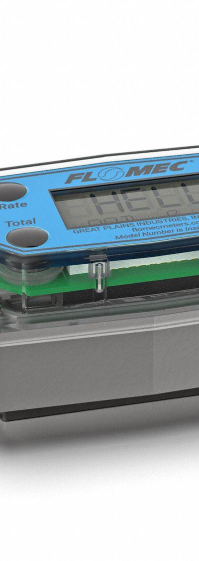 FLOMEC Electronic Flowmeter: Electronic Meter - Inline Turbine Flowmeters with Totalizers for Water