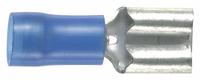 PANDUIT Wire Disconnect: Female Socket, Blue, Nylon, Partial Coverage, 16 AWG – 14 AWG Wire Size (MPN DNF14-250-M). Key specifications — attr1307035: PANDUIT; attr1307036: DNF14-250-M.