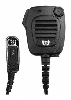 BANSHEE Speaker Microphone: Fits Motorola, 3.5 mm Jack, 24 in Cord, Push To Talk, Noise Cancelling (MPN JD-700X-TRBO2). Key specifications — Compatible Radio Series: XPR 6500; Color: Black; Radio Connector Type: Multi Pin; Brand: BANSHEE; Manufacturer Part Number: JD-700X-TRBO2; Push To Talk: Yes.