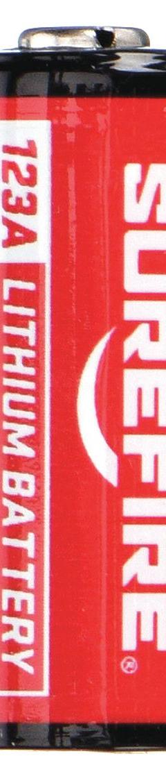 SUREFIRE Battery: 123A Battery Size, Lithium, 1,500 mAh Capacity, 3V DC, 12 PK (MPN SF12-BB). Key specifications — attr114739: Lithium; attr117152: SUREFIRE.