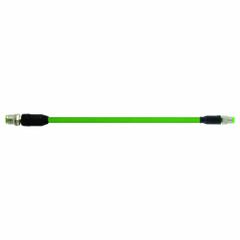 MURRELEKTRONIK Cordset: Cat5, M12 Male Straight x M8 Male Straight, 5 m Lg, PUR, Green, D Coding, A (MPN 7000-44901-7910500). Key specifications — Brand: MURRELEKTRONIK; Cable Jacket Color: Green; End 1 Coding: D; End 2 Coding: A; IP Rating: IP67; Performance Category: Cat5.