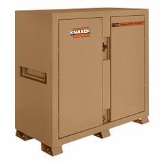 KNAACK Jobsite Cabinet: 60 in W x 30 in D x 60 in H, 59.4 cu ft, Proprietary Recessed Padlock, Tan (MPN 139-KL). Key specifications — attr1116233: Tan; attr1116253: KNAACK; attr1222022: Includes Proprietary Recessed Padlock.