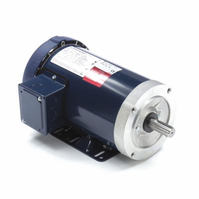 LEESON General Purpose Motor: C-Face/Rigid Base Mount, Totally Enclosed Fan Cooled - C-Face with Rigid Base 3-Phase General Purpose AC Motors