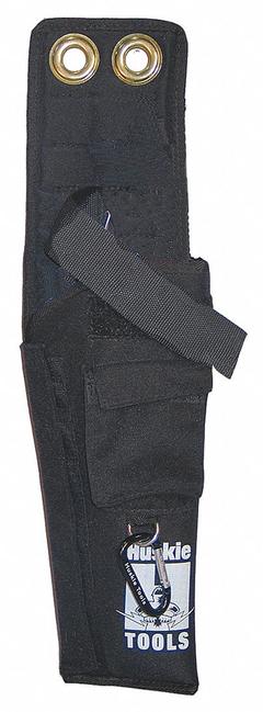 HUSKIE TOOLS Tool Holster: For 2 in Belt Wd - Max, 2 Pockets, Black (MPN EZ-HLSTR). Key specifications — Closure Type: Hook-and-Loop; Attachment: Belt Slot; Color: Black; Brand: HUSKIE TOOLS.