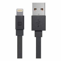 MONOPRICE USB Cable: Lightning End 1, Type A End 2, Black, 3 ft Lg, USB Cable (MPN 12857). Key specifications — End 1 Connection Type: Lightning; Color: Black; Brand: MONOPRICE; Product Type: USB Cable; End 2 Connection Type: Type A.