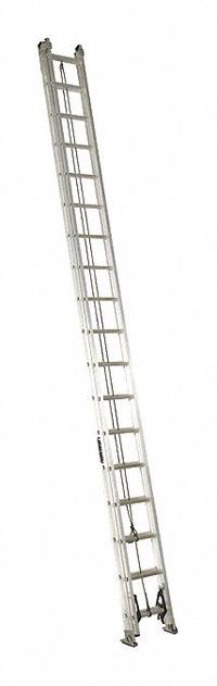 LOUISVILLE LADDER Extension Ladder: 36 ft Ladder Size, Aluminum, 300 lb Load Capacity, 76 lb Wt (MPN AE2236). Key specifications — Color: Silver; Brand: LOUISVILLE LADDER; Included Features: Mar-Resistant End Caps; Removable Fly: Fixed.