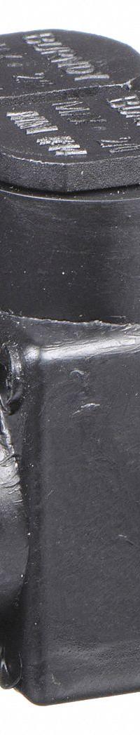BURNDY Multitap Connector: 2 Port, Double-Sided Entry, 14 AWG – 2/0 AWG Wire Size, Black (MPN 1PLD2/02). Key specifications — Body Material: Aluminum; Brand: BURNDY.