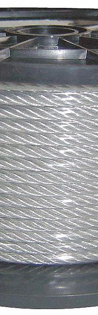 APPROVED VENDOR Wire Rope: Vinyl, Stainless Steel, 7 x 19, 1,280 lb Working Load Limit, Silver (MPN 33RF60). Key specifications — End Type: Plain; Brand: APPROVED VENDOR.