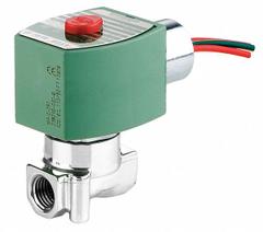REDHAT Solenoid Valve: 2-Way, Normally Closed, 1/4 in Pipe Size, 110V AC/120V AC, High Flow (MPN 8262H080). Key specifications — Pipe Size: 1/4 in; Voltage: 120V AC; Brand: REDHAT; Coil Enclosure: Without Junction Box.