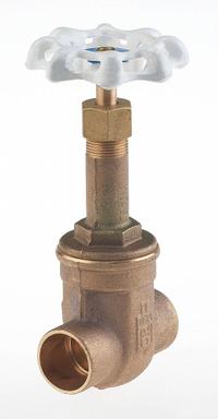 MILWAUKEE VALVE Gate Valve: 3/8 in, Bronze, Rising, Sweat x Sweat, 300 psi CWP, Wheel, Solid Wedge (MPN UP149-3/8). Key specifications — Wedge Material: Bronze; Brand: MILWAUKEE VALVE; Bonnet Material: Bronze.