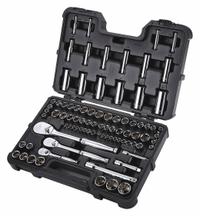 WESTWARD Socket Wrench Set: 1/4 in, 3/8 in, 1/2 in Drive, 86 Piece, 12-Point/6-Point, Metric/SAE (MPN 53PN73). Key specifications — attr1224269: 1/4 in, 3/8 in, 1/2 in; attr1204638: Drive Tools Included; attr1204650: 4 mm to 25 mm; attr1204673: Socket Bits Not Included; attr1204681: Wrenches Not Included; attr1204688: WESTWARD; attr1206170: Drive Tools.