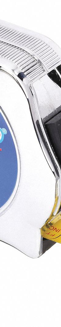 WESTWARD Tape Measure: Nonmagnetic Single Hook Tip, 35 ft, Chromed Plastic, Silver (MPN 1MKT3). Key specifications — attr935324: WESTWARD; attr942259: Silver; attr935328: 1/16 in; attr935329: Inches; attr935337: SAE; attr936607: Manual Lock; attr972446: Inch; attr979969: Nonmagnetic Single Hook.