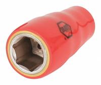 WIHA Insulated Socket: 1/4 in Drive Size, 7/32 in Socket Size, 1 in Overall Lg, 6-Point, Std, Chrome (MPN 31337). Key specifications — attr1204321: Not Tether Capable; attr1204320: Chrome; attr1204316: WIHA.