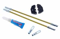 IDEAL Fiberglass Fish Tape Repair Kit: 24 AWG – 10 AWG, 31-156, Steel, 24 AWG Min Wire Capacity (MPN 31-164). Key specifications — attr424173: IDEAL; attr511262: Steel; attr511258: Leader; attr511254: 3/16 in Fiberglass Fish Tape; attr511253: 31-156; attr511260: Die Set; attr511266: Fish Tape.