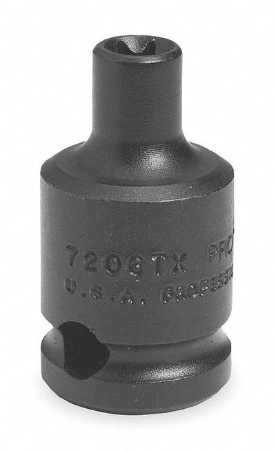PROTO Impact Socket: 3/8 in Drive Size, Torx, E6 Socket Size, External Torx, Std - 3/8" Drive External Torx Impact Sockets