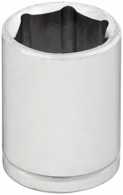 WESTWARD Socket: Metric, 1/4 in Drive Size, 12 mm Socket Size, 6-Point, Std, Chrome - 1/4" Drive Hand Sockets