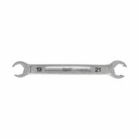 MILWAUKEE Flare Nut Wrench: Chrome Vanadium Steel, Chrome, 19 mm_21 mm Head Size (MPN 45-96-8355). Key specifications — attr309723: No; attr309730: Chrome; attr309729: Chrome Vanadium Steel; attr324937: MILWAUKEE.