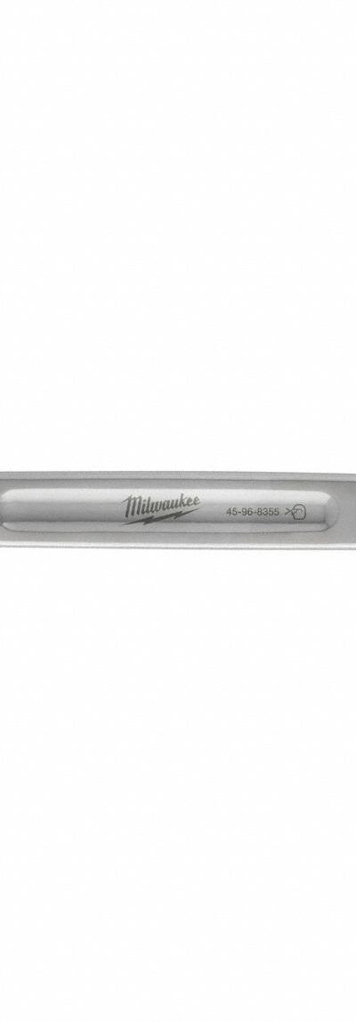 MILWAUKEE Flare Nut Wrench: Chrome Vanadium Steel, Chrome, 19 mm_21 mm Head Size - Metric, Double End, Standard-Head, 6-Point, Flare Nut Wrenches