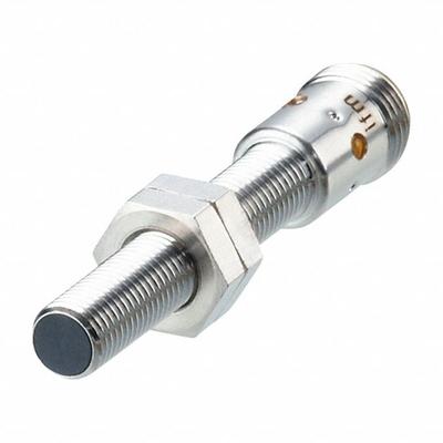 IFM Inductive Cylindrical Proximity Sensor: Built-in Connector, Shielded, 3 Wires - Cylindrical Sensors with Built-in Connectors