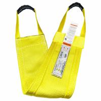STREN-FLEX Web Sling: Type 9, Polyester, 2 Plies, 12 ft Sling Lg, 12 in Eye Lg, 1 Legs (MPN LB2-912P). Key specifications — Color: Yellow; Brand: STREN-FLEX; Sling Type: Type 9; Tag Type: Wear-Resistant Tag.